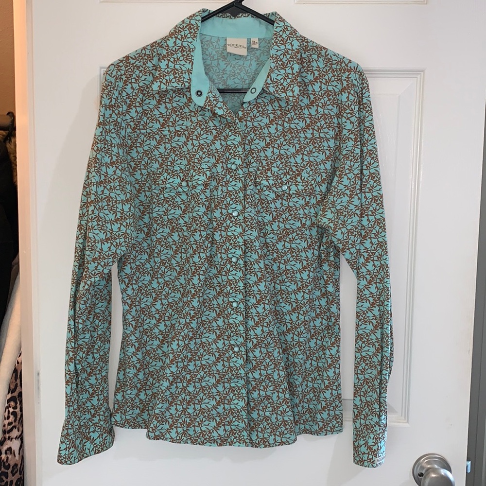 Rockies XL Western Rodeo Pearl Snap Shirt